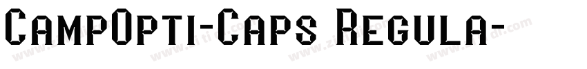 CampOpti-Caps Regula字体转换